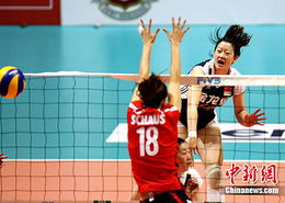 中国女排对战美国丁霞扣球(中国女排大胜美国队) 中国女排对战美国丁霞扣球(中国女排大胜美国队)