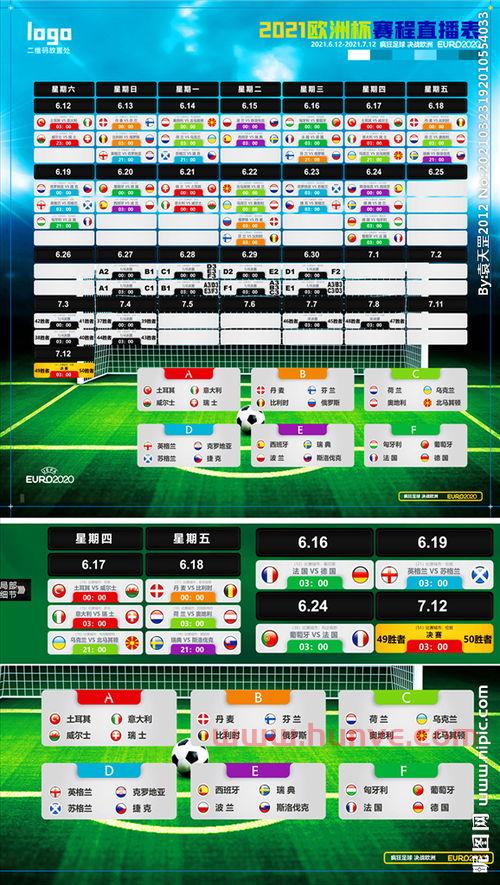 欧洲杯赛程2021赛程表中国直播